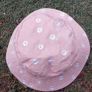 pink bucket hat